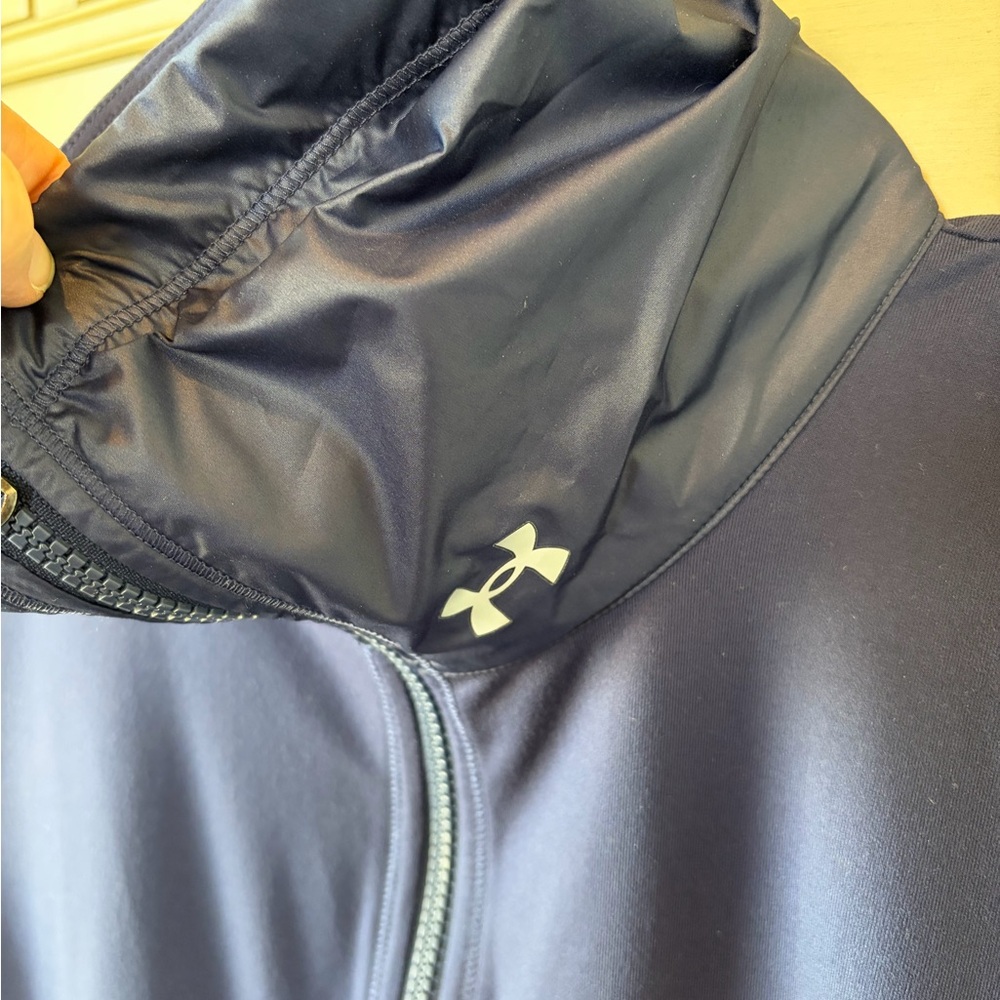 Under Armour Navy Blue Full-Zip Women's Jacket - Picture 3 of 6